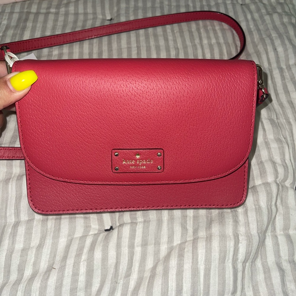 Red kate spade crossbody new with tags